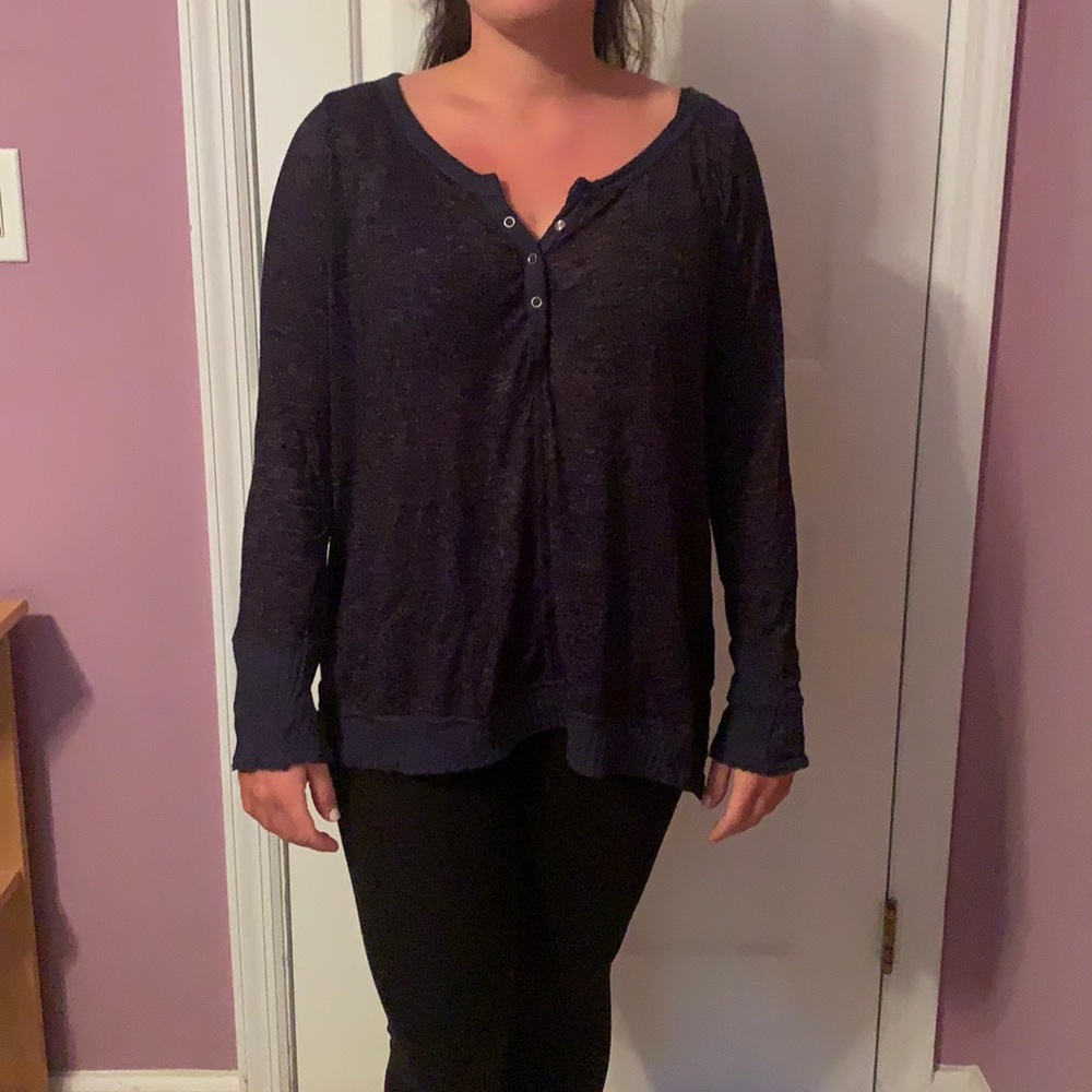 Vintage Havana dark blue long sleeve